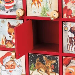 Primitives By Kathy Vintage Santa Claus Advent Calendar Christmas Countdown 115344 -Online Christmas Decoration 115344 50 96085.1674073534