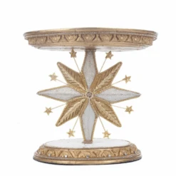Katherine's Collection 10.75" Starry Nights Bethlehem Star Cake Stand 28-328020