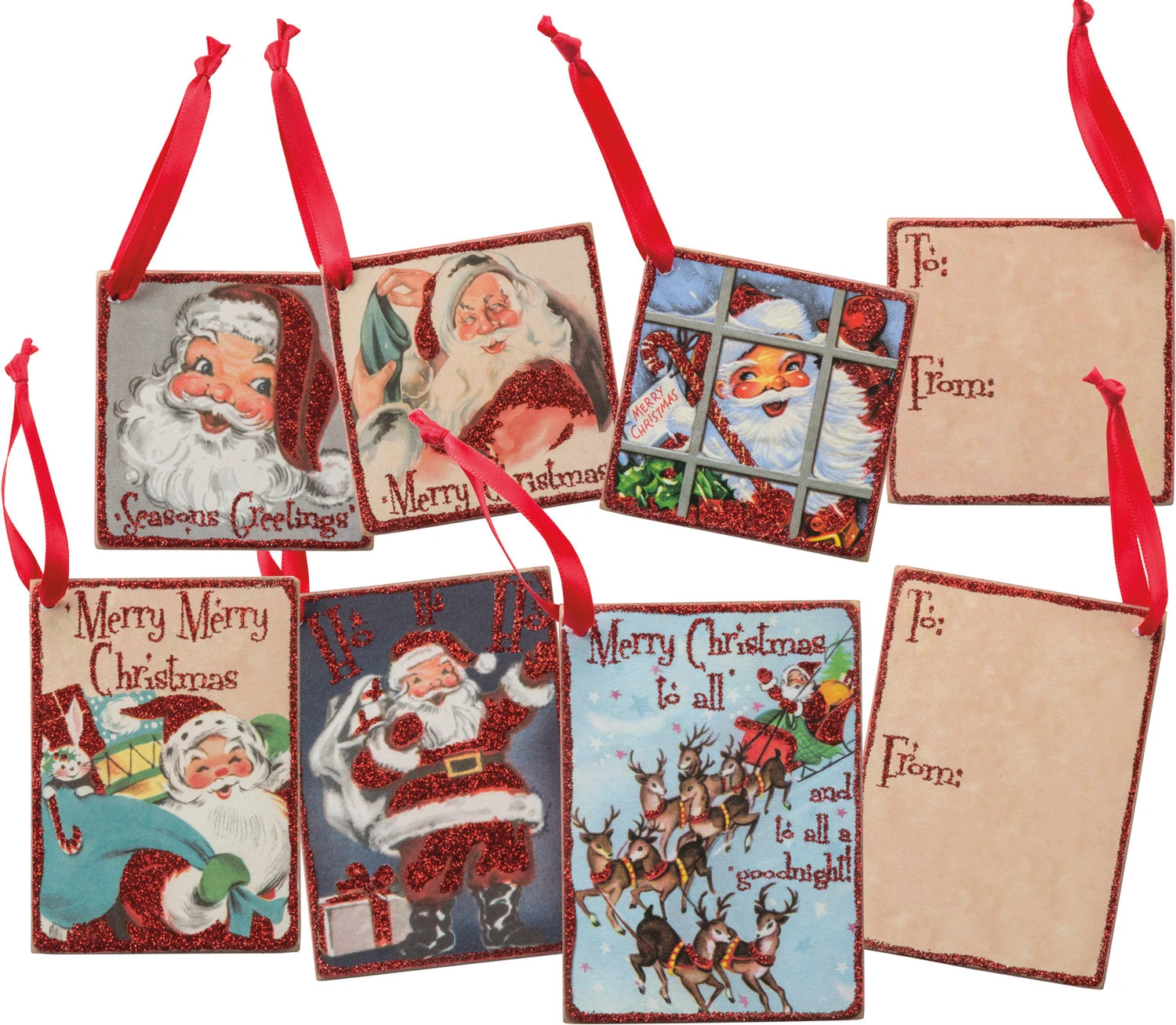 Primitives By Kathy Vintage Santa Gift Tag Set 32284 1 Primitives By Kathy Vintage Santa Gift Tag Set 32284