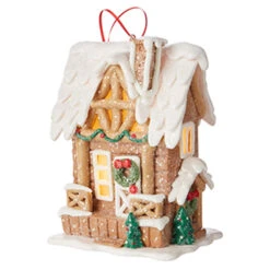 Raz 6.5" Lighted Gingerbread Pretzel House Christmas Ornament 4216269 7 Raz 6.5" Lighted Gingerbread Pretzel House Christmas Ornament 4216269 -Online Christmas Decoration 4216269b 59291.1648757008
