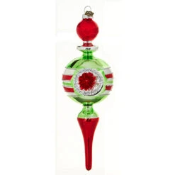Raz Eric Cortina Vintage Finial Reflector Glass Christmas Ornament 4220231 -Online Christmas Decoration 4220231b 51173.1649261380
