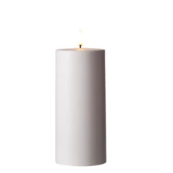 Uyuni 3" X 5" Or 7"Flat Top Moving Flame White Outdoor Pillar Battery Candle -Online Christmas Decoration 4234504 75546.1686836812