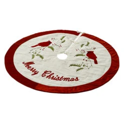 Raz 52" Cardinal Christmas Tree Skirt 4271801