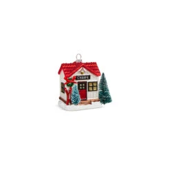 Raz 4" Chalet Cabin Glass Christmas Ornament 4320942 -Online Christmas Decoration 4320942a 92069.1683836642