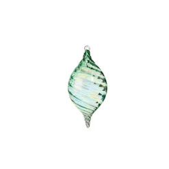 Raz 5" Green Blown Glass Christmas Ornament 4324513 -Online Christmas Decoration 4324513b 09327.1684782406