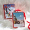 Raz 5" Set Of 2 Vintage Ski Glass Christmas Ornament 4324518