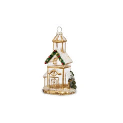 Raz 5" Gold And Clear Church Glass Christmas Ornament 4324586 6 Raz 5" Gold And Clear Church Glass Christmas Ornament 4324586 -Online Christmas Decoration 4324586a 38583.1684951585