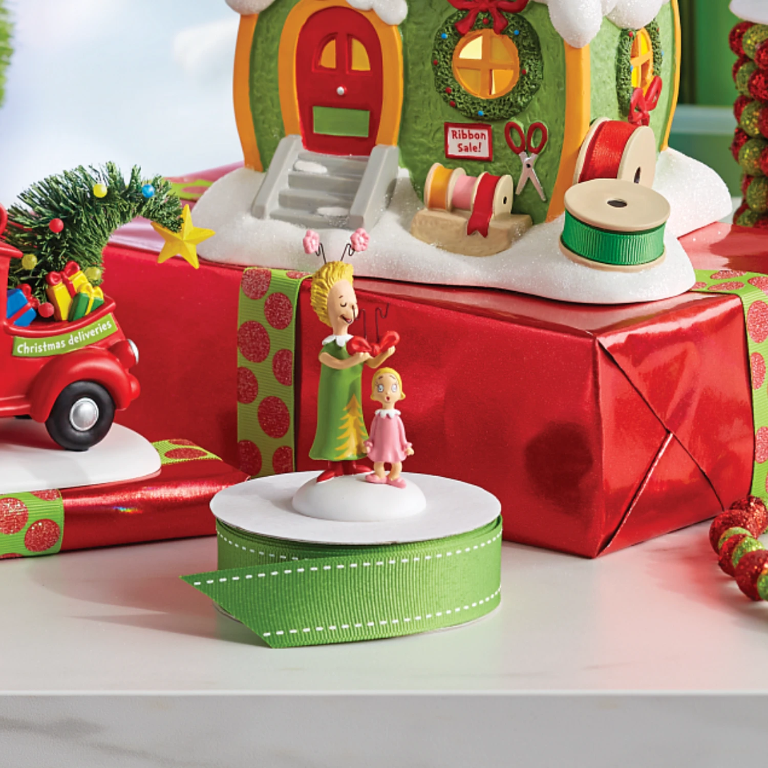 Department 56 The Grinch Village Cindy Lou Who's Surprise Figure 6009730 1 Department 56 The Grinch Village Cindy Lou Who's Surprise Figure 6009730