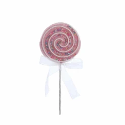 Kurt Adler 13.75" Pink And Purple Lollipop Christmas Tree Pick C7089 -Online Christmas Decoration C7089B 27127.1677097672