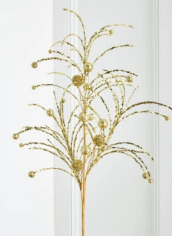 Raz 42" Red Or Gold Glittered Ball Christmas Spray -Online Christmas Decoration F4302503 03350.1686001229