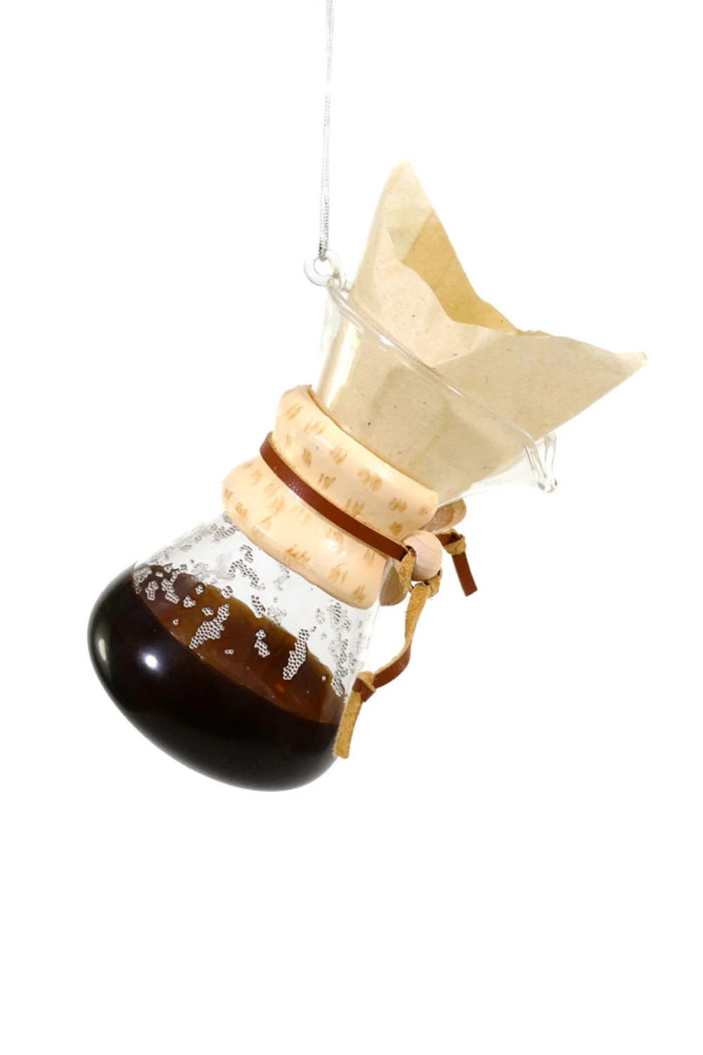 Cody Foster 4.5" Pour Over Coffee Maker Glass Christmas Ornament GO-8814 1 Cody Foster 4.5" Pour Over Coffee Maker Glass Christmas Ornament GO-8814