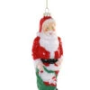 Cody Foster 6.25" Santa Blow Mold Glass Christmas Ornament GO-8880
