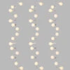 Raz 8' Frosted Snowball Warm White Snake Light Christmas Lights L4237015