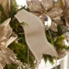 Raz 4" Champagne Pattern Wired Christmas Ribbon R4371829