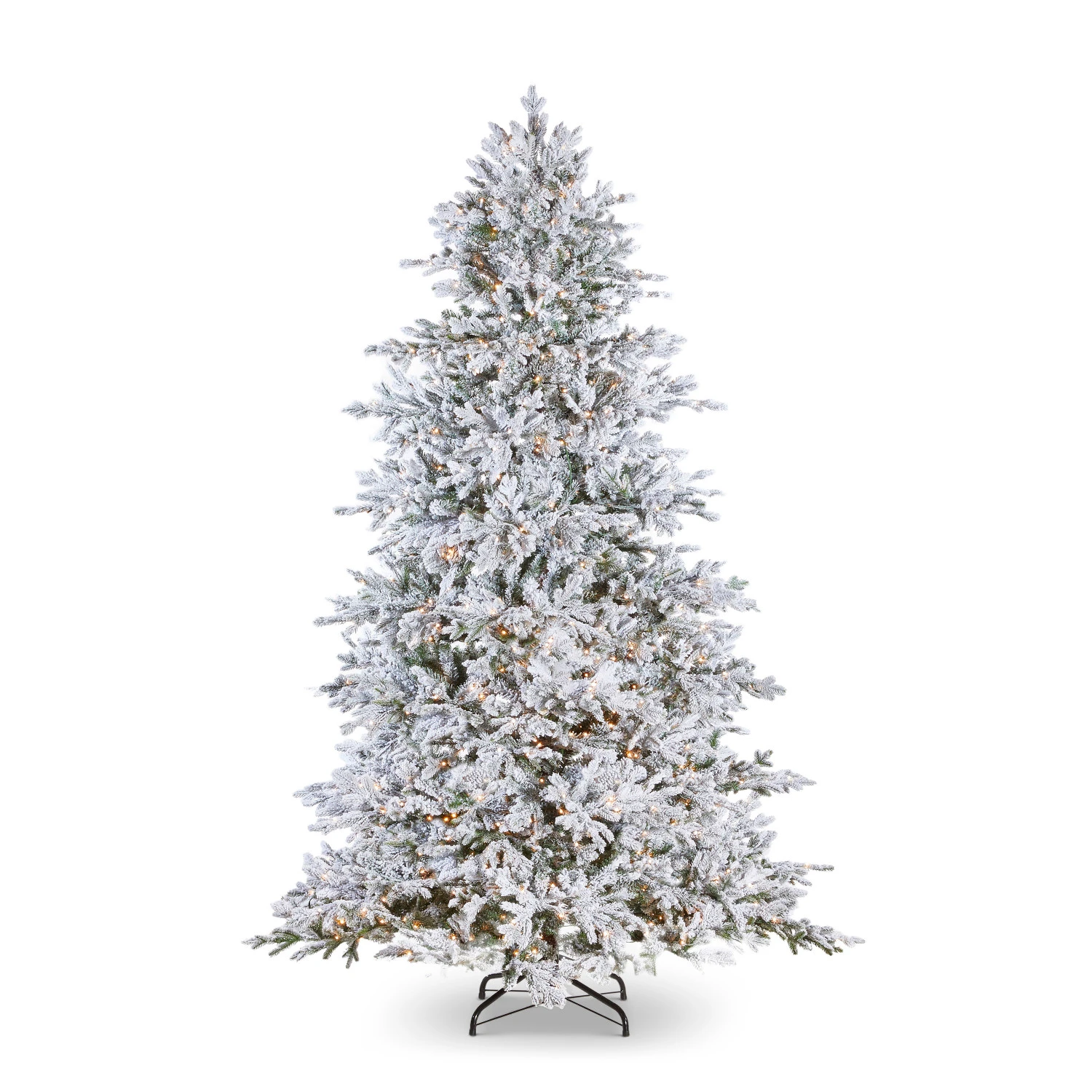Raz 7.5' Snake Light Flocked Silverado Fir Christmas Tree T4152003 3 Raz 7.5' Snake Light Flocked Silverado Fir Christmas Tree T4152003 - Image 3