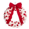 Raz 22" Felt Peppermint Pink Christmas Wreath W4316238