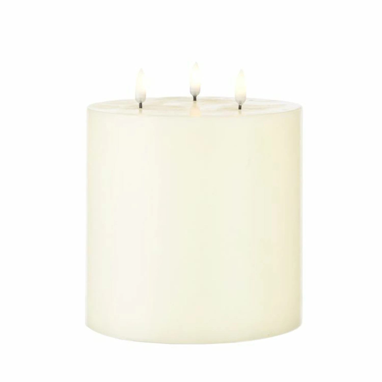 Uyuni 6" X 7" Large Ivory Triflame Candle 4034551 3 Uyuni 6" X 7" Large Ivory Triflame Candle 4034551 - Image 3