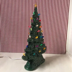 Large Flat Ceramic Lighted Window Or Mantel Christmas Tree 19" 8 Large Flat Ceramic Lighted Window Or Mantel Christmas Tree 19" -Online Christmas Decoration api6r8x5s 48187.1646091899