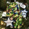 Armed Services Camo Army Uniform Personalized Christmas Ornament