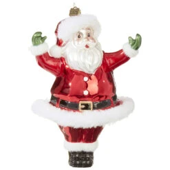 Raz Eric Cortina 4.75" Or 7.5" Large Retro Santa Glass Christmas Ornament -Online Christmas Decoration apif13j8r 94732.1646091956