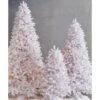Raz 7.5' Snake Light Flocked White Tinsel Christmas Tree T4152011
