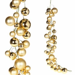 Raz 4' Gold Christmas Ball Garland G8382770 -Online Christmas Decoration apihbivbt 72502.1646091921