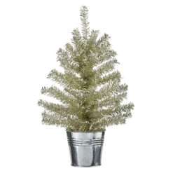 Raz Champagne Tinsel Tree In Galvanized Bucket Christmas Decoration -Online Christmas Decoration apijq5yxi 68117.1646091895