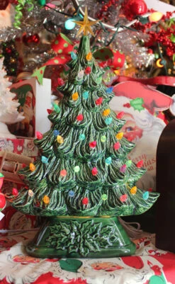 Large Flat Ceramic Lighted Window Or Mantel Christmas Tree 19" 11 Large Flat Ceramic Lighted Window Or Mantel Christmas Tree 19" -Online Christmas Decoration apimc3djn 94135.1646091901