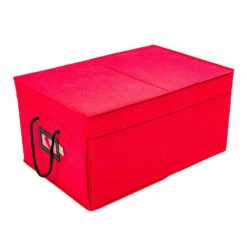 Santa's Bags Red 3 Tray Ornament Storage Drawer With Lid SB-10452-RED -Online Christmas Decoration apirq2swr 25300.1646091894