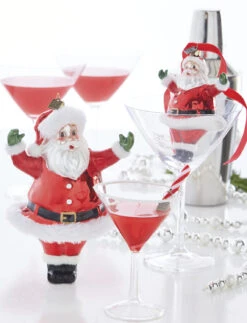 Raz Eric Cortina 4.75" Or 7.5" Large Retro Santa Glass Christmas Ornament