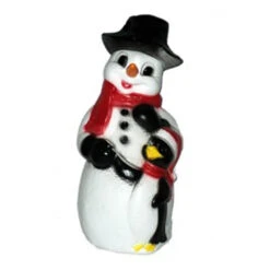 31" Snowman And Penguin Blow Mold Outdoor Christmas Home Decor 75305