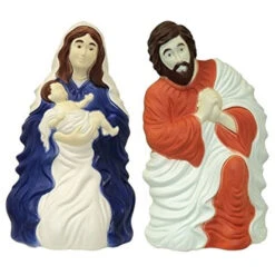 28" Set Of 2 Nativity Scene Blow Mold Outdoor Christmas Decor 74100