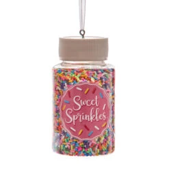 Kurt Adler 3.3" Set Of 2 Cookie Sprinkles Jar Christmas Ornament D4226 -Online Christmas Decoration d4226b 62784.1677690746