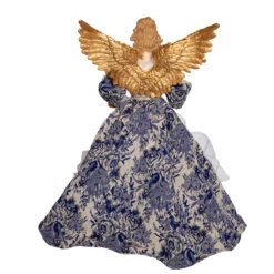 Kurt Adler 17" Indigo Blue Delft Angel Christmas Tree Topper J6099 -Online Christmas Decoration j6099 03 22843.1653408815