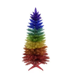 Kurt Adler 3' Or 4' Un-Lit Rainbow Foil Artificial Christmas Tree -Online Christmas Decoration tr2393 43437.1678131156